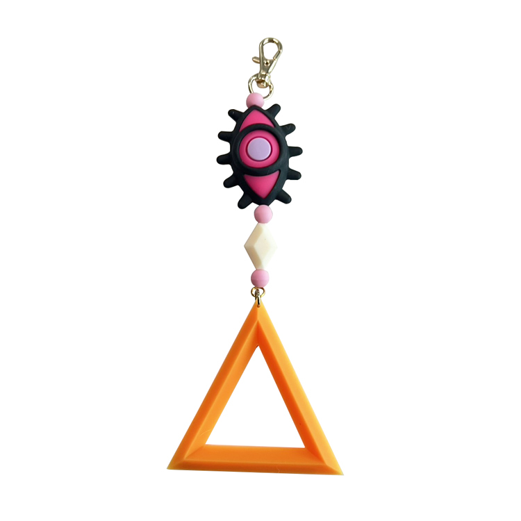 Candies 鑰匙圈配件花花女孩眼球三角形