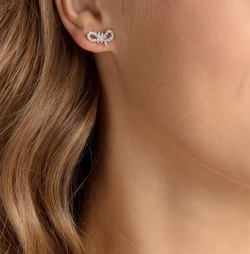 SWAROVSKI Lifelong Bow Stud Earrings 5627345