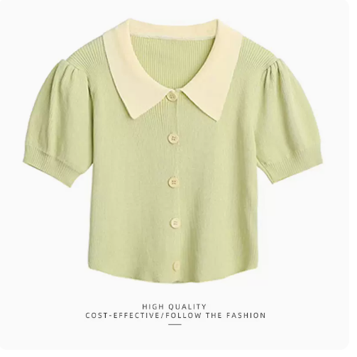 Summer Crop Shirt Women's (Green Shirt) (M-Size)