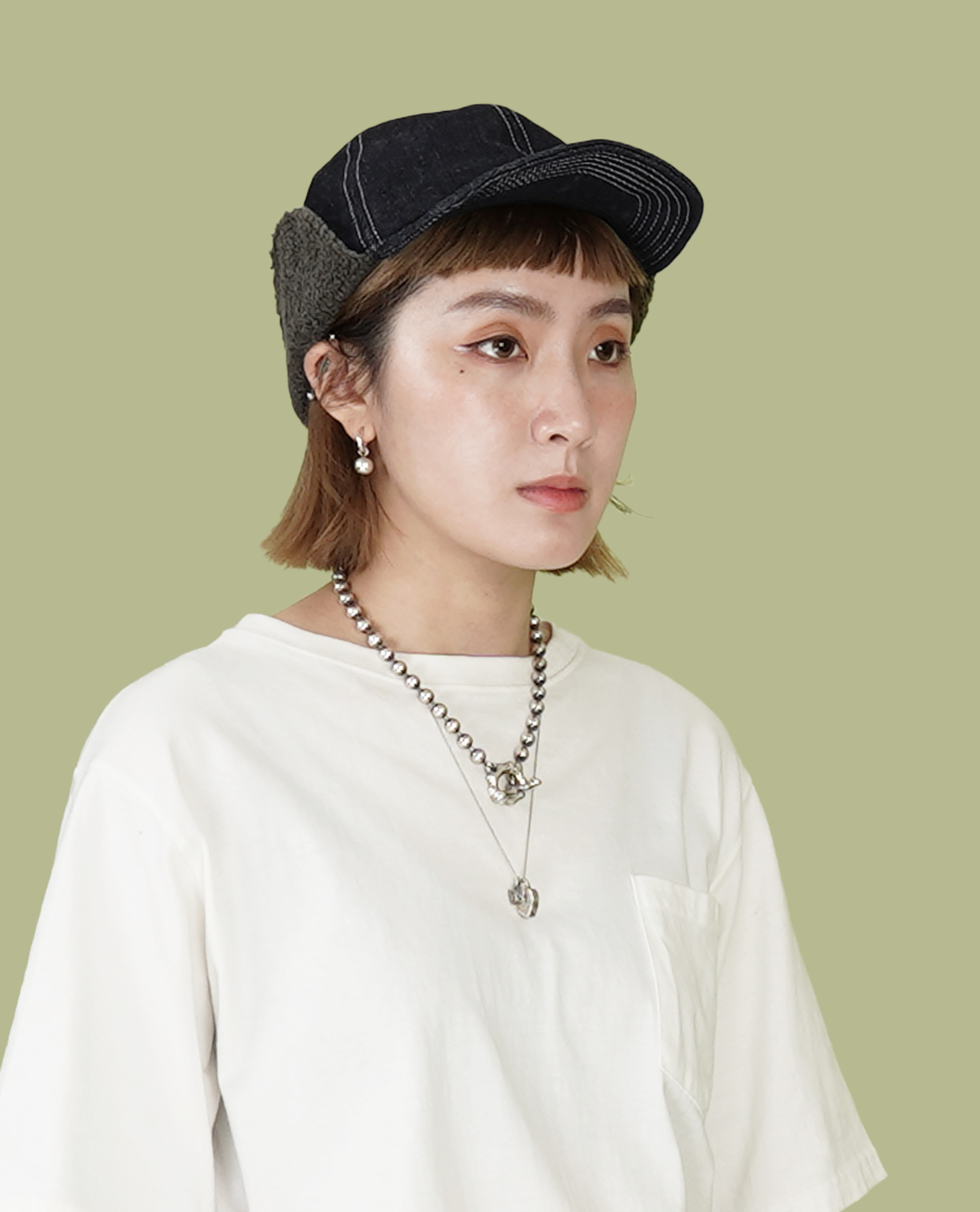 HIGHER DENIM & KATSURAGI HUNTER CAP - 24SS