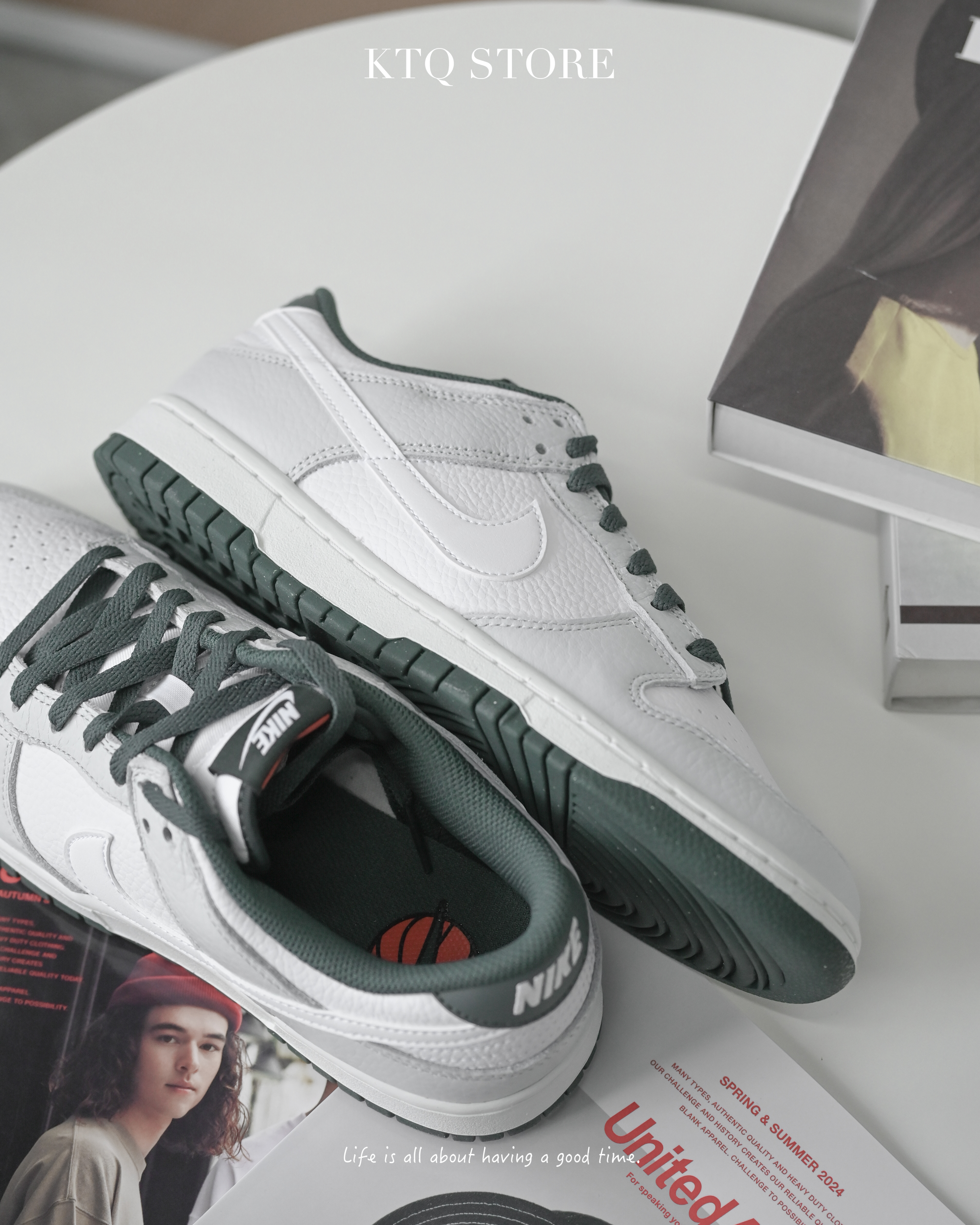 KTQ STORE ‧ Nike Dunk Low "Vintage Green" 抹茶白綠 HF2874-001