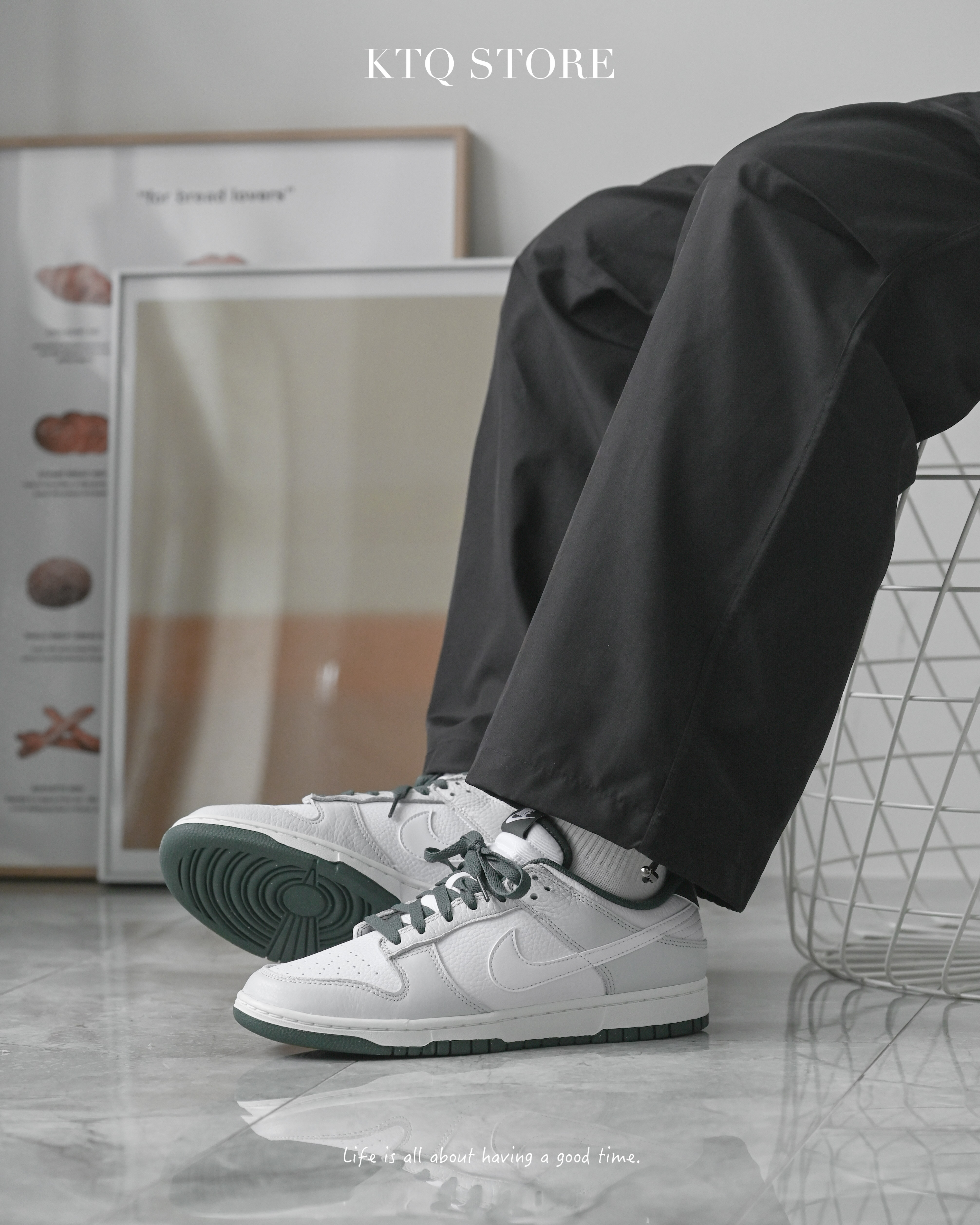 KTQ STORE ‧ Nike Dunk Low "Vintage Green" 抹茶白綠 HF2874-001