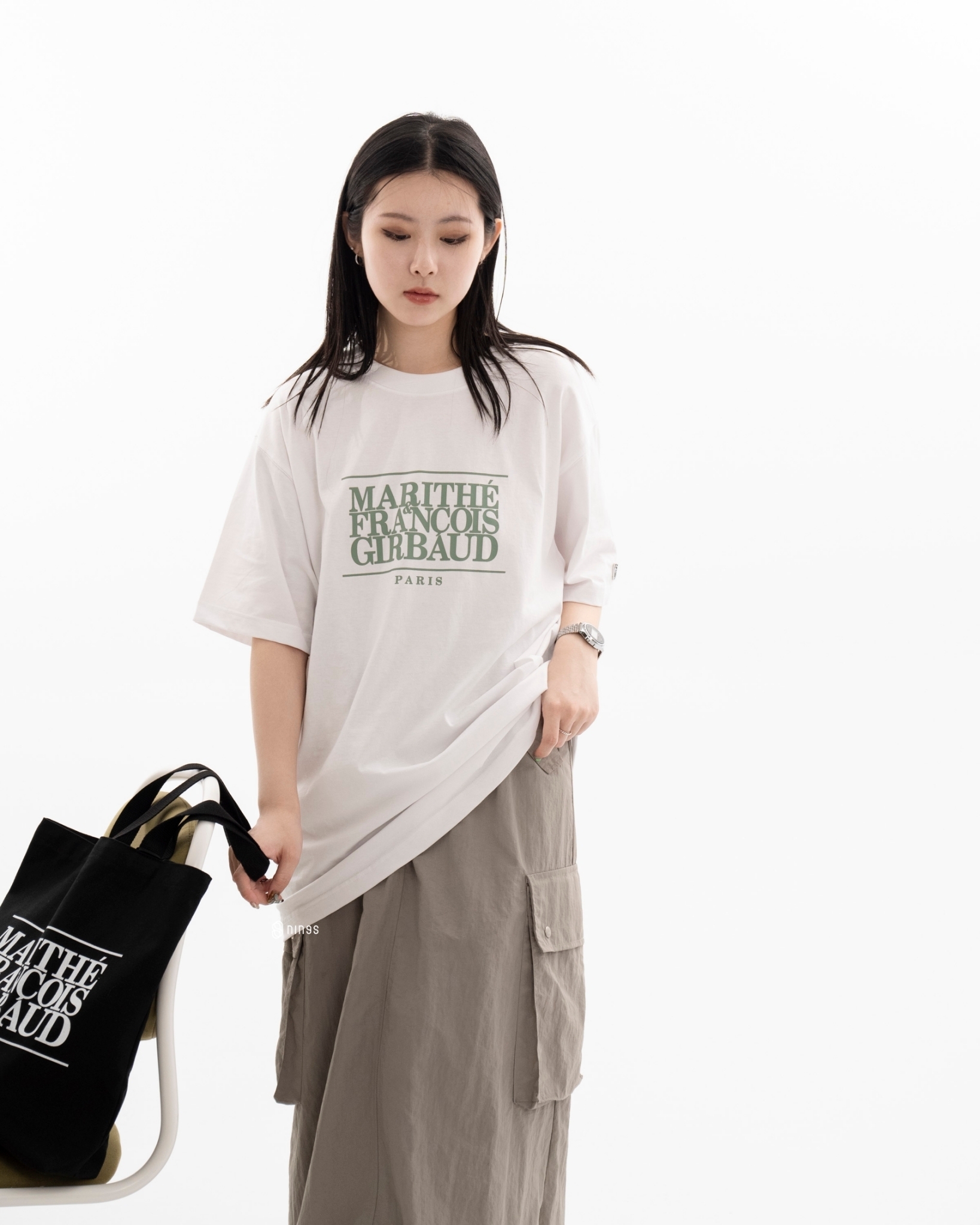 【零碼】MARITHE MOUVEMENT CLASSIC LOGO 短袖上衣 1MG23STS527