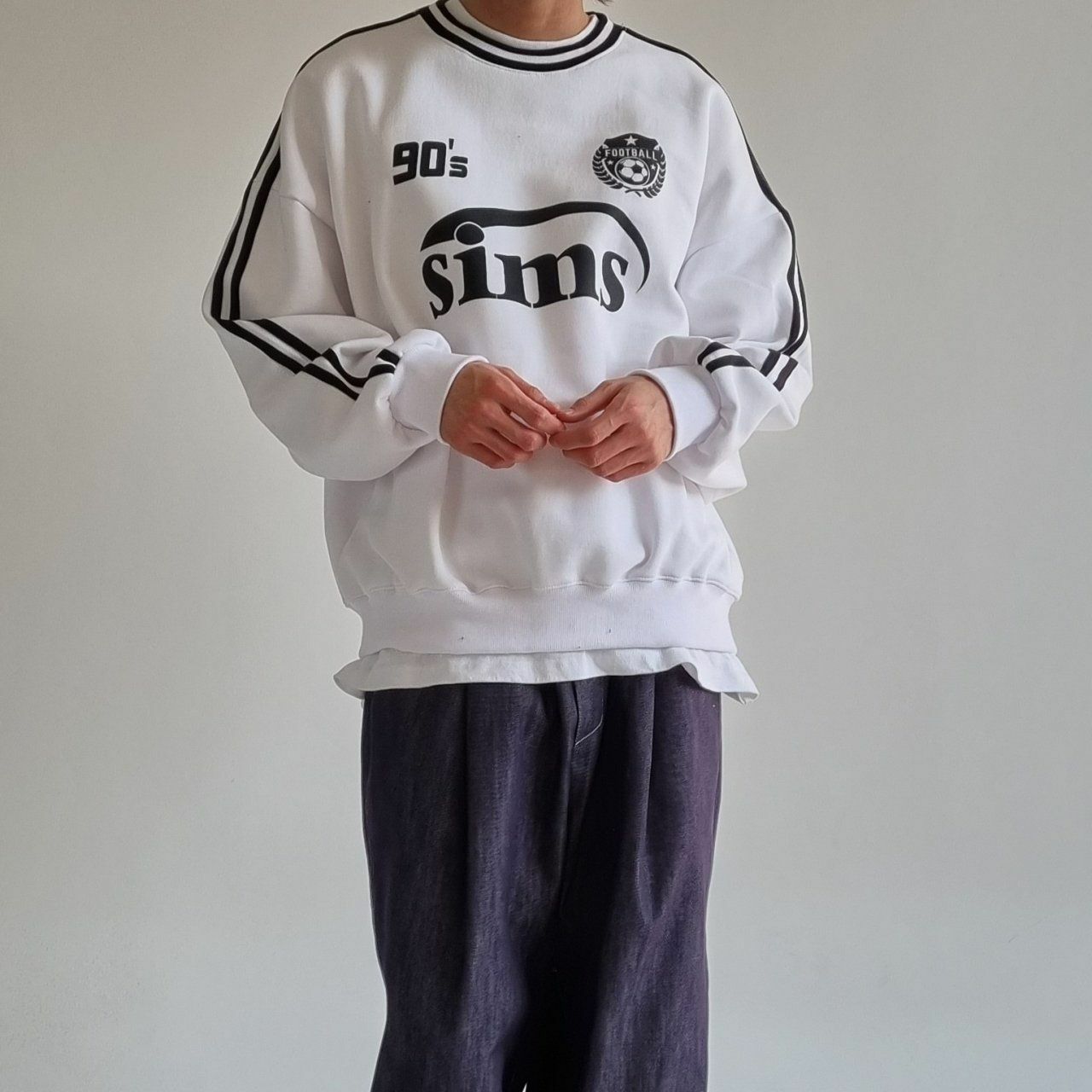 雙間英文字圖案衛衣 And Liberty-012T