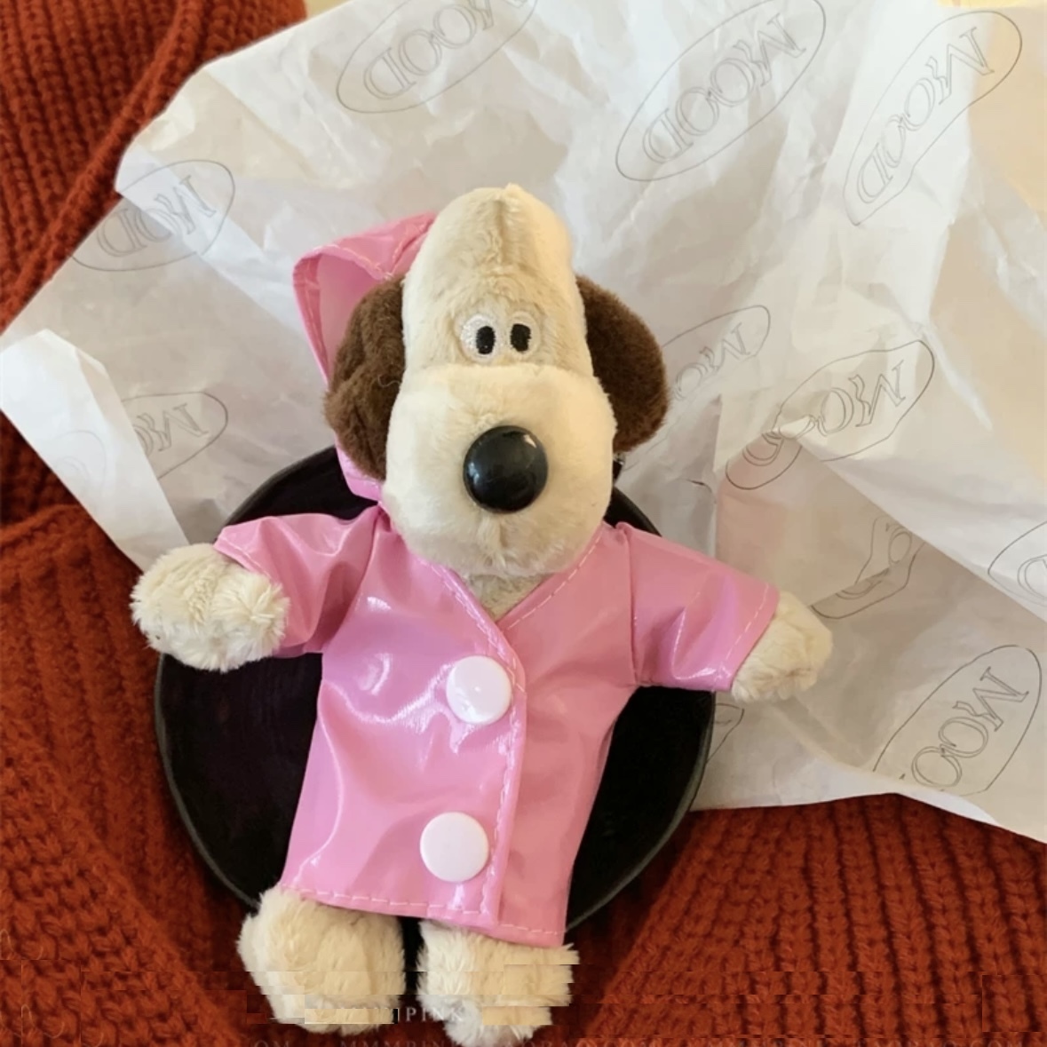 《42671》雨衣款掌門狗鑰匙圈(2色)