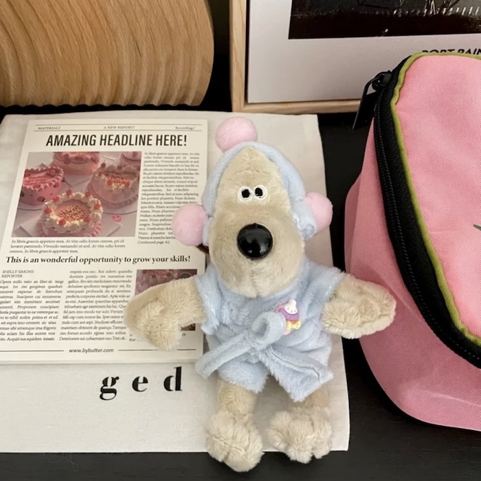 《42672》韓國汗蒸幕掌門狗浴袍鑰匙圈