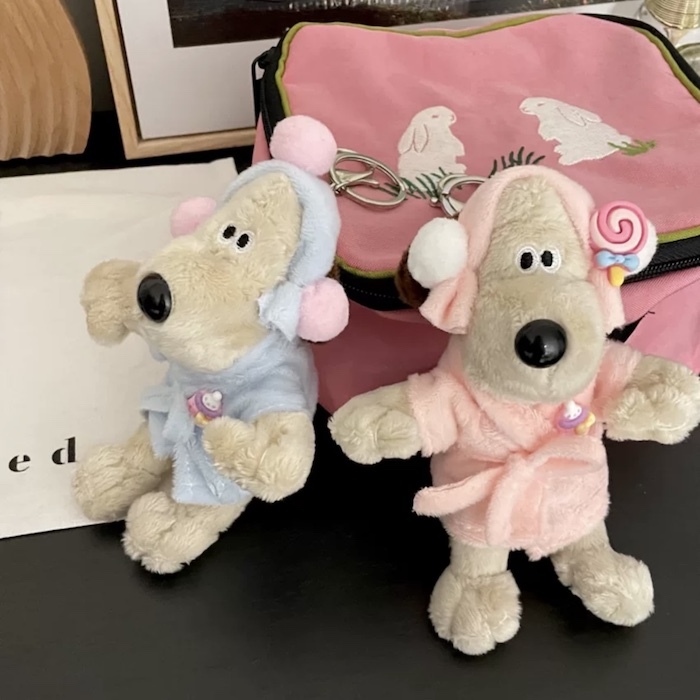 《42672》韓國汗蒸幕掌門狗浴袍鑰匙圈