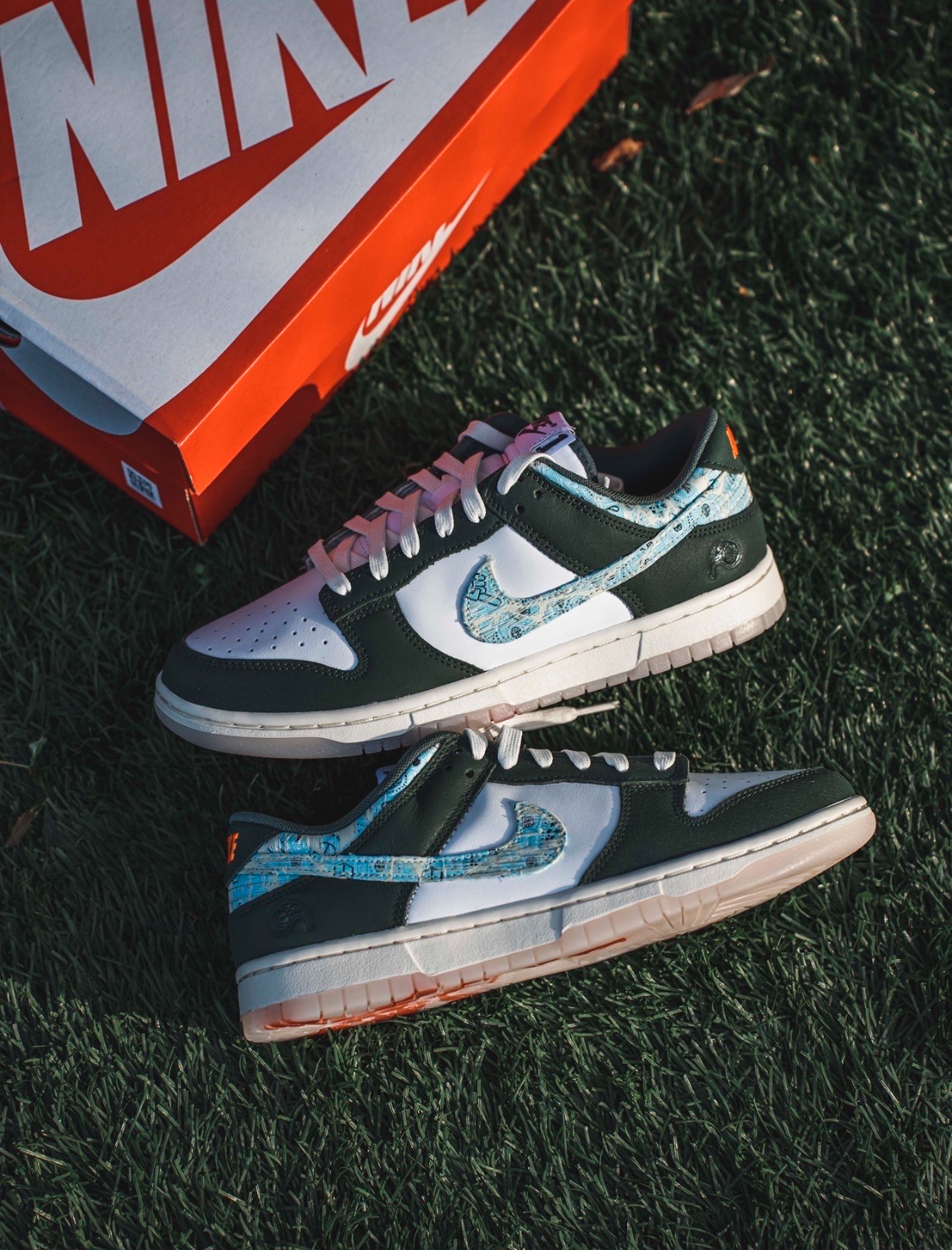 【Focus Store】現貨秒發 Nike Dunk Low 'Hoops Fireball' 綠白 仿舊 HF5693-141