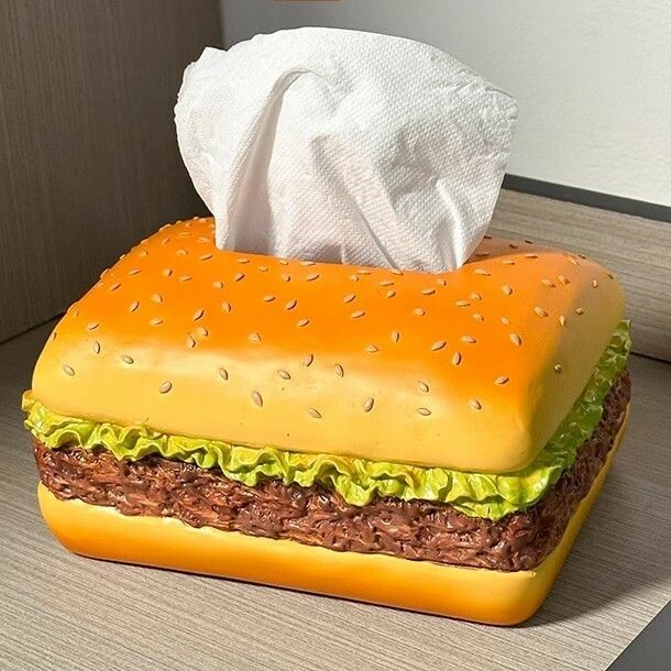 《4083》美式復古漢堡造型面紙盒