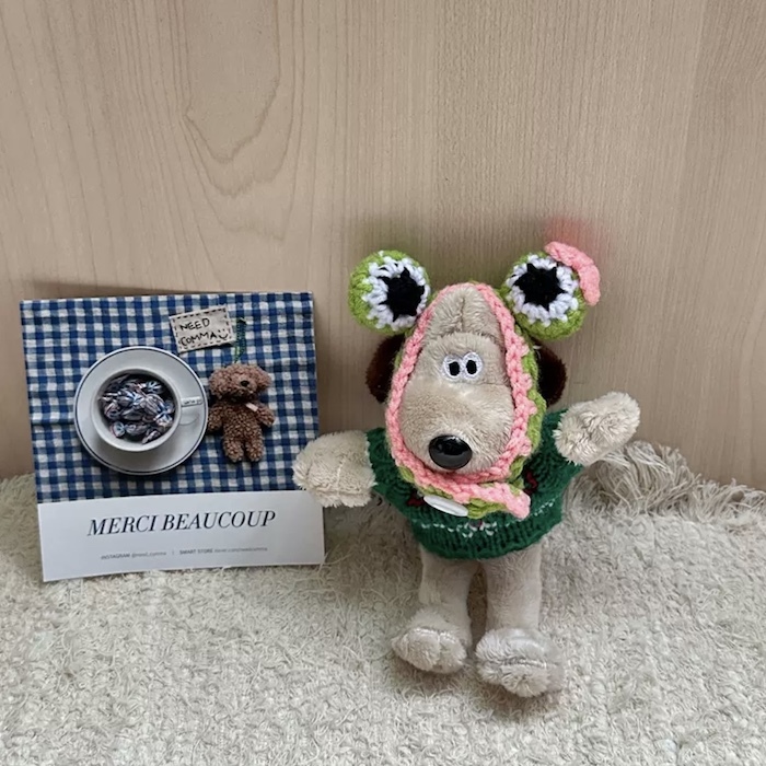 《42673》🐸呱呱頭套掌門狗鑰匙圈