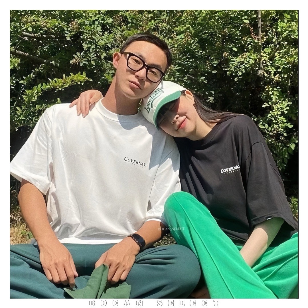 🇰🇷COVERNAT 經典涼感素 T 黑白一組兩件