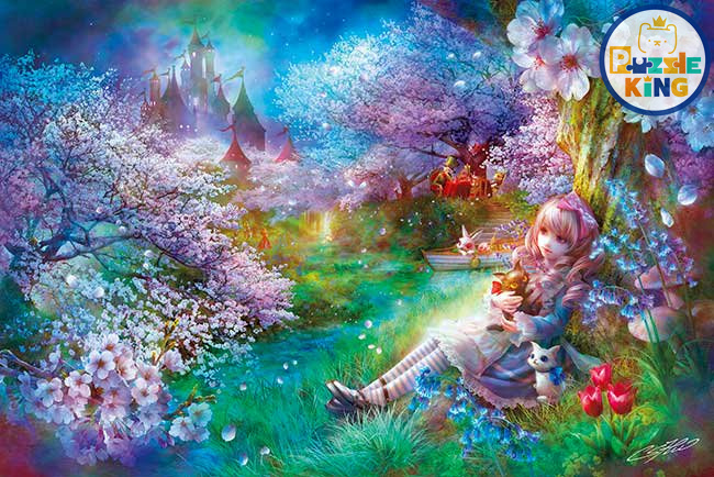 櫻花簇擁的愛麗絲