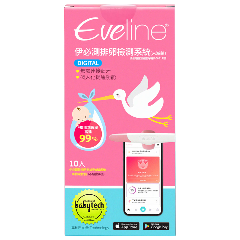 Eveline伊必測 排卵檢測系統(未滅菌) 標準包 (含10入檢測試劑)