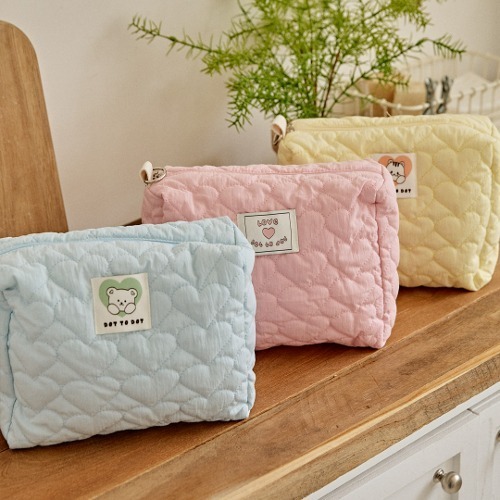 DOTvely愛心絎縫系列🍭-手拿袋  (橫向)