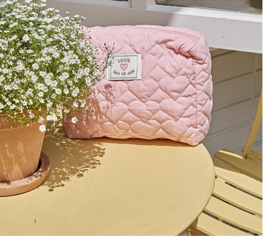 DOTvely愛心絎縫系列🍭-手拿袋  (橫向)