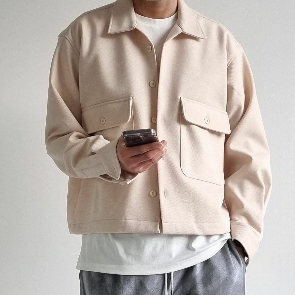 淨色長袖恤衫外套 And Liberty-025JK