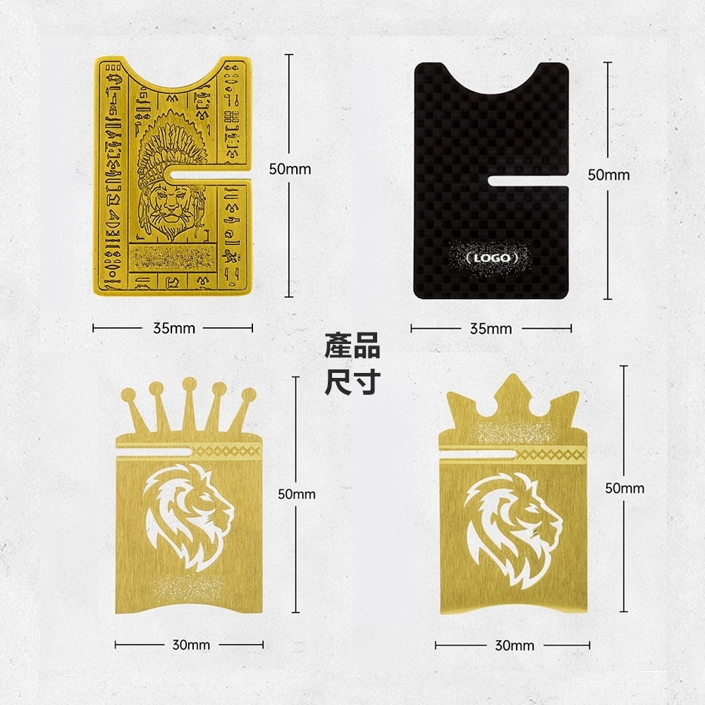 【魯賓斯基】便攜卡扣式、霸氣獅王/三叉皇冠/碳纖維黑、雪茄托架/煙托