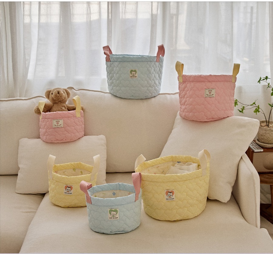 DOTvely愛心絎縫系列🍭-整理收納籃(小號/大號)