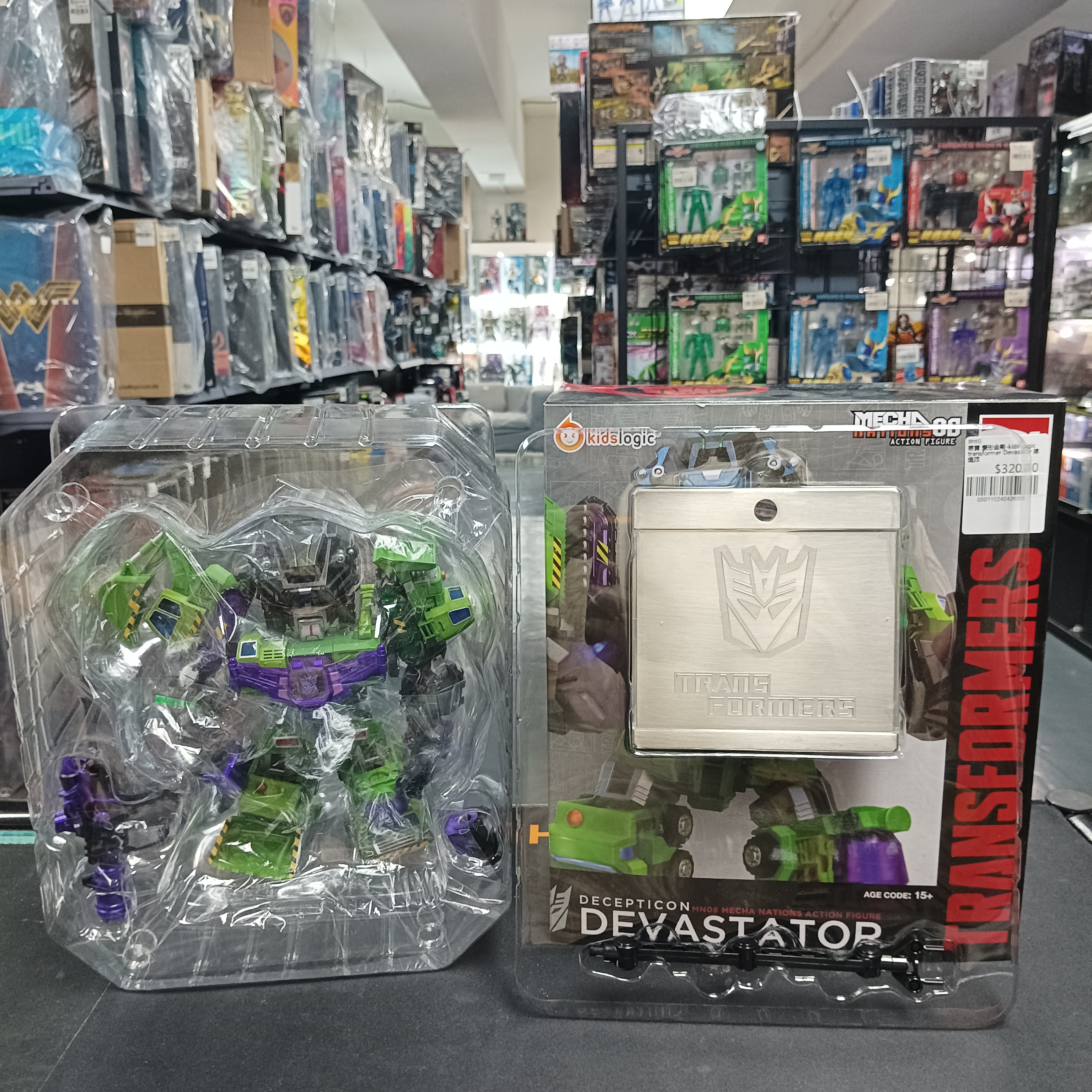 寄賣 變形金剛-kids-logic transformer Devastaor 建造派
