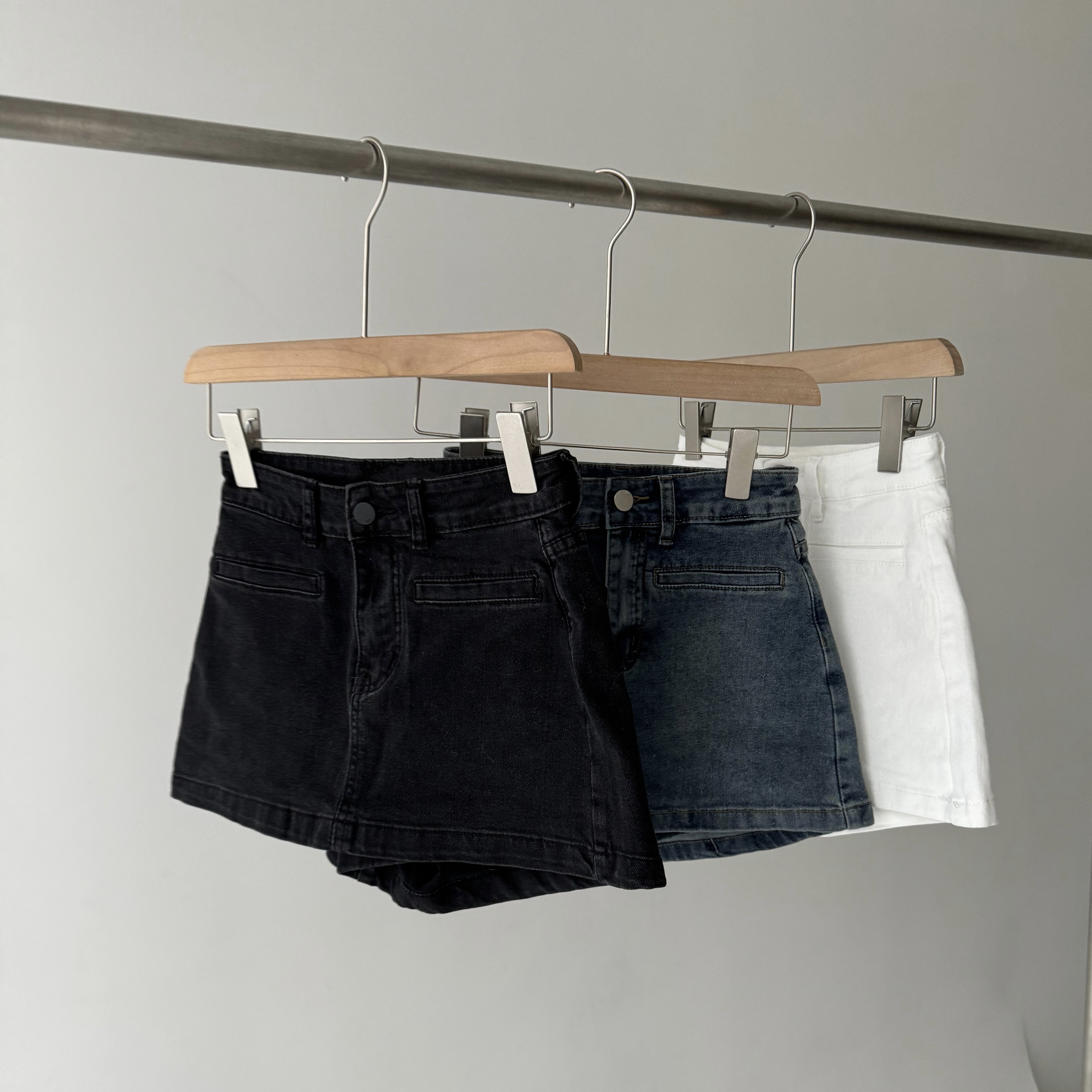 高腰包臀顯瘦牛仔褲裙