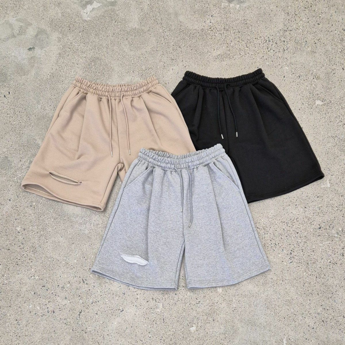 淨色破洞棉質短褲 And Liberty-029P