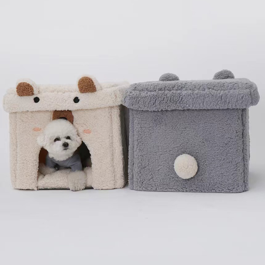 宠物窝 棉花绒 造型窝 （45*45*41）