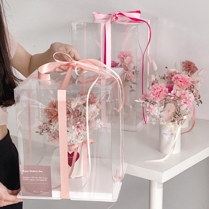 新品-康乃馨永生桌花(兩色)