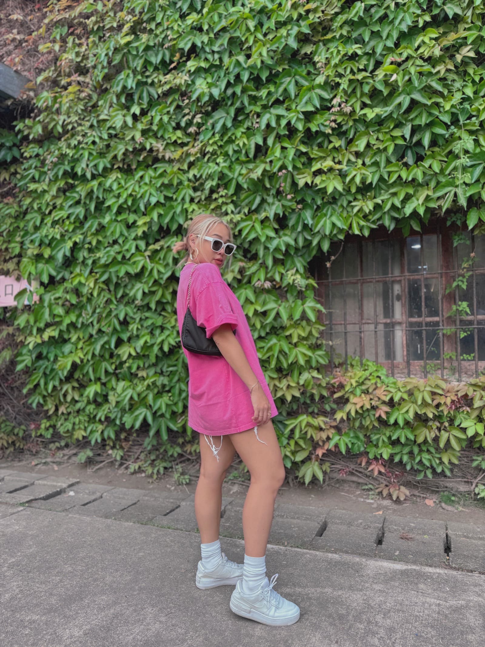 水洗素面BF大Tee(4色)