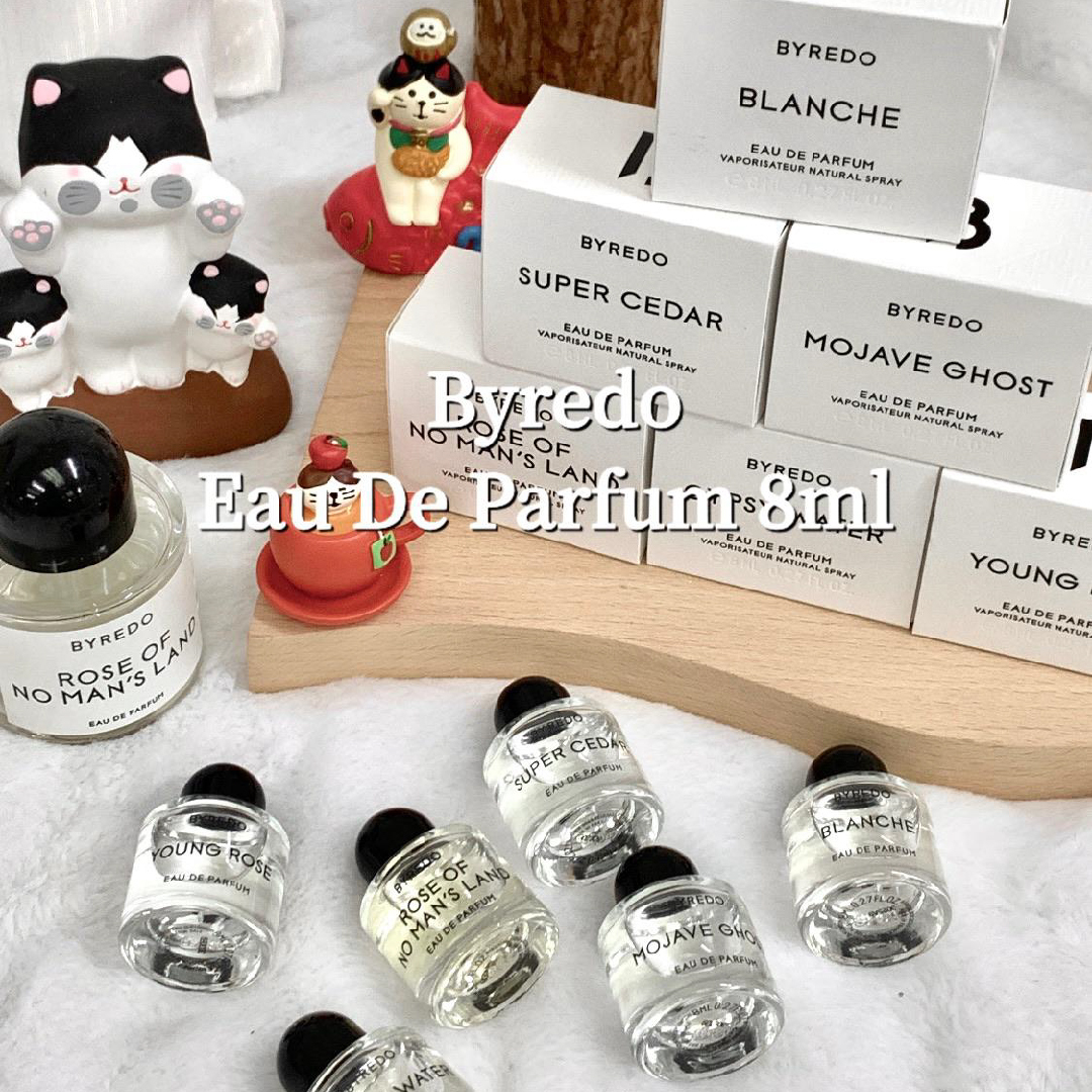 Byredo - Eau De Parfu 8ml (Blanche/Super Cedar/Mojave Ghost/Rose of No Man's Land/Gypsy Water/Young Rose)