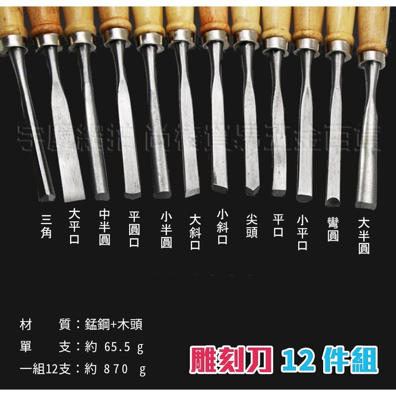 附發票｜DK12PC雕刻刀12件組｜木工雕刻刀12件組 三角形 圓形 方形 銼刀 鑿刀 尖鑿 平鑿 JY