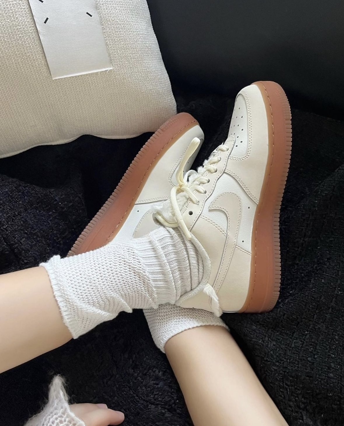 Nike Air Force 1 AF1 米白色 奶茶色 皮革 拼接 焦糖底 FV3701-119/預購