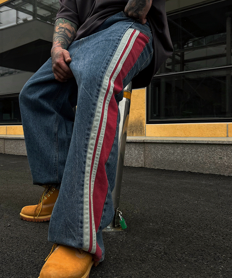 運動跑步氣球牛仔褲