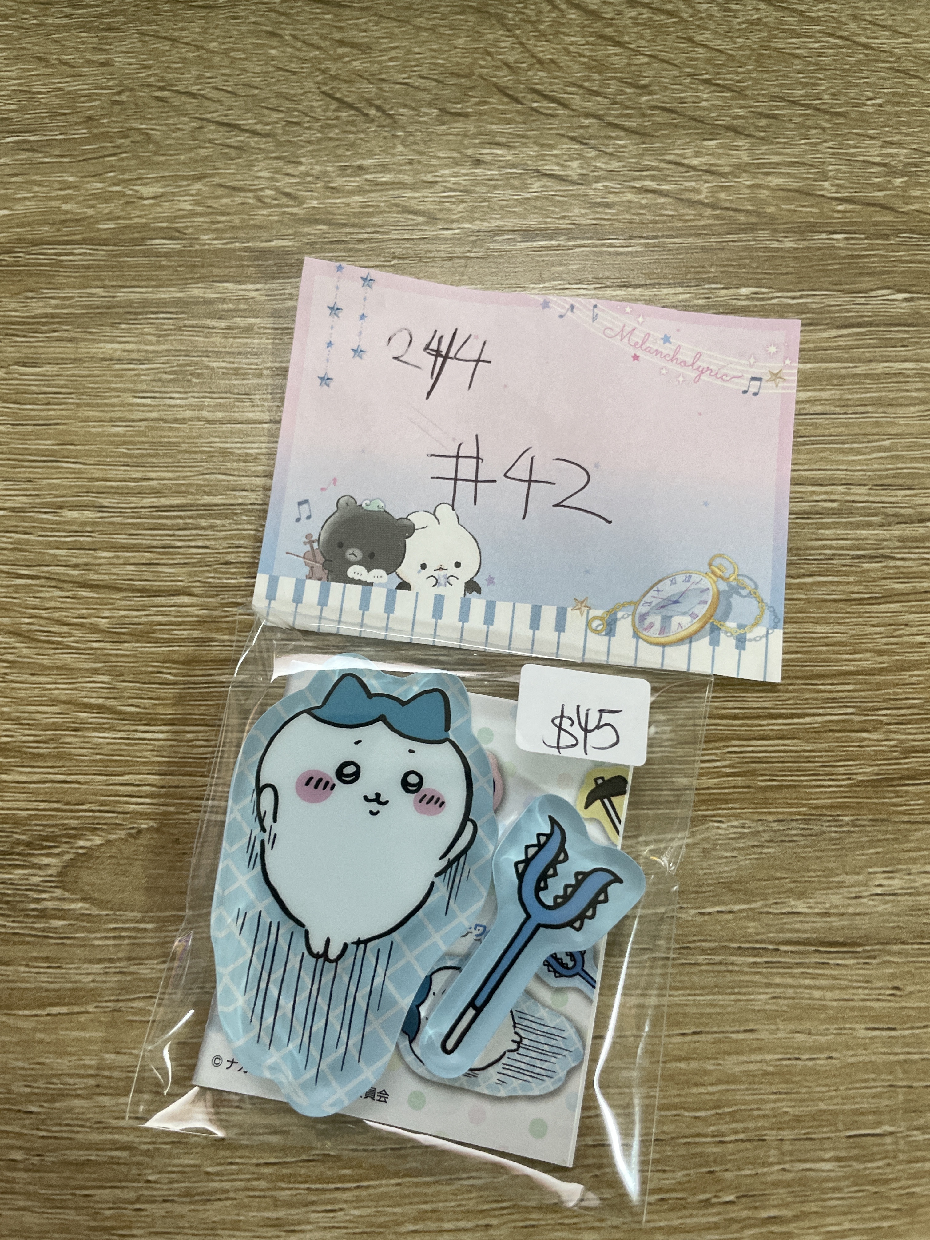 CHIIKAWA  八字貓 膠牌#42