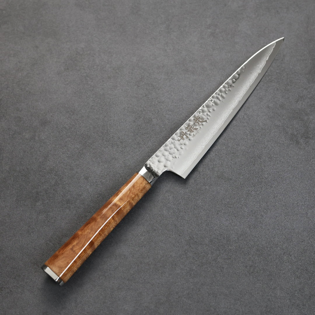 龍泉刃物 丹巖龍 蔬果刀 150mm VG10 67層大馬士革