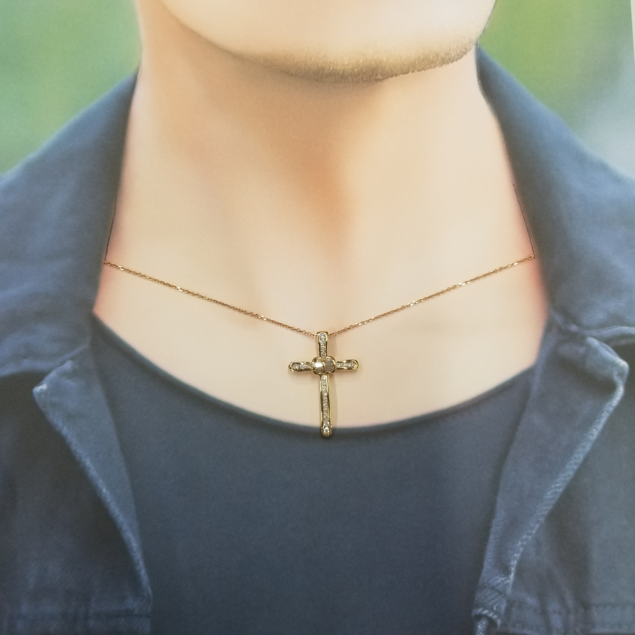 18K Gold 0.70ct Diamond Pendant