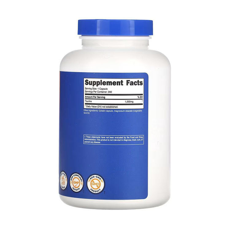 Nutricost, Taurine, 1,000 mg, 240 Capsules