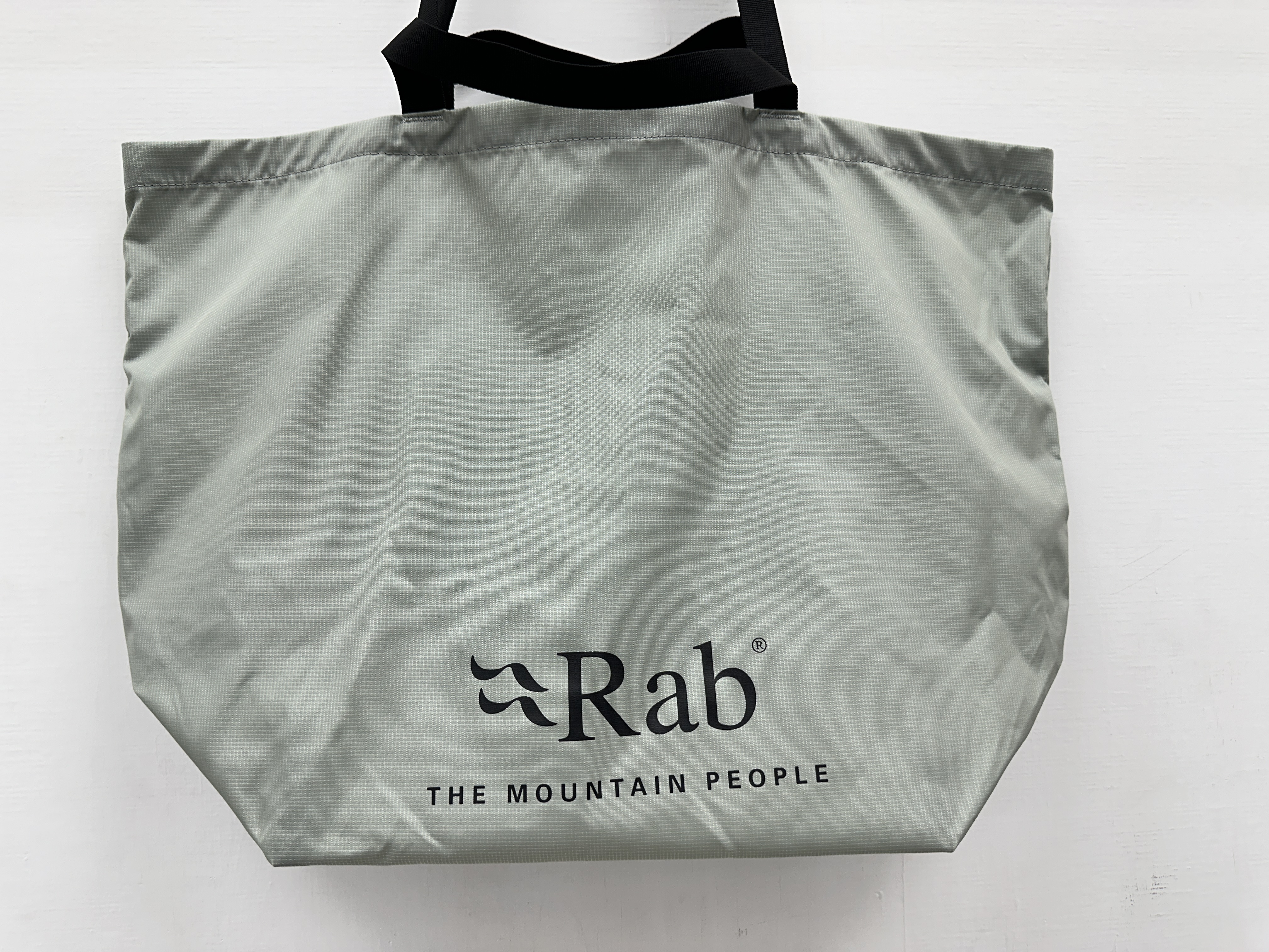 BAG FOR LIFE #R17 亮面 / 格仔布 銀白色 撞 燙黑 logo ( Rab Logo )