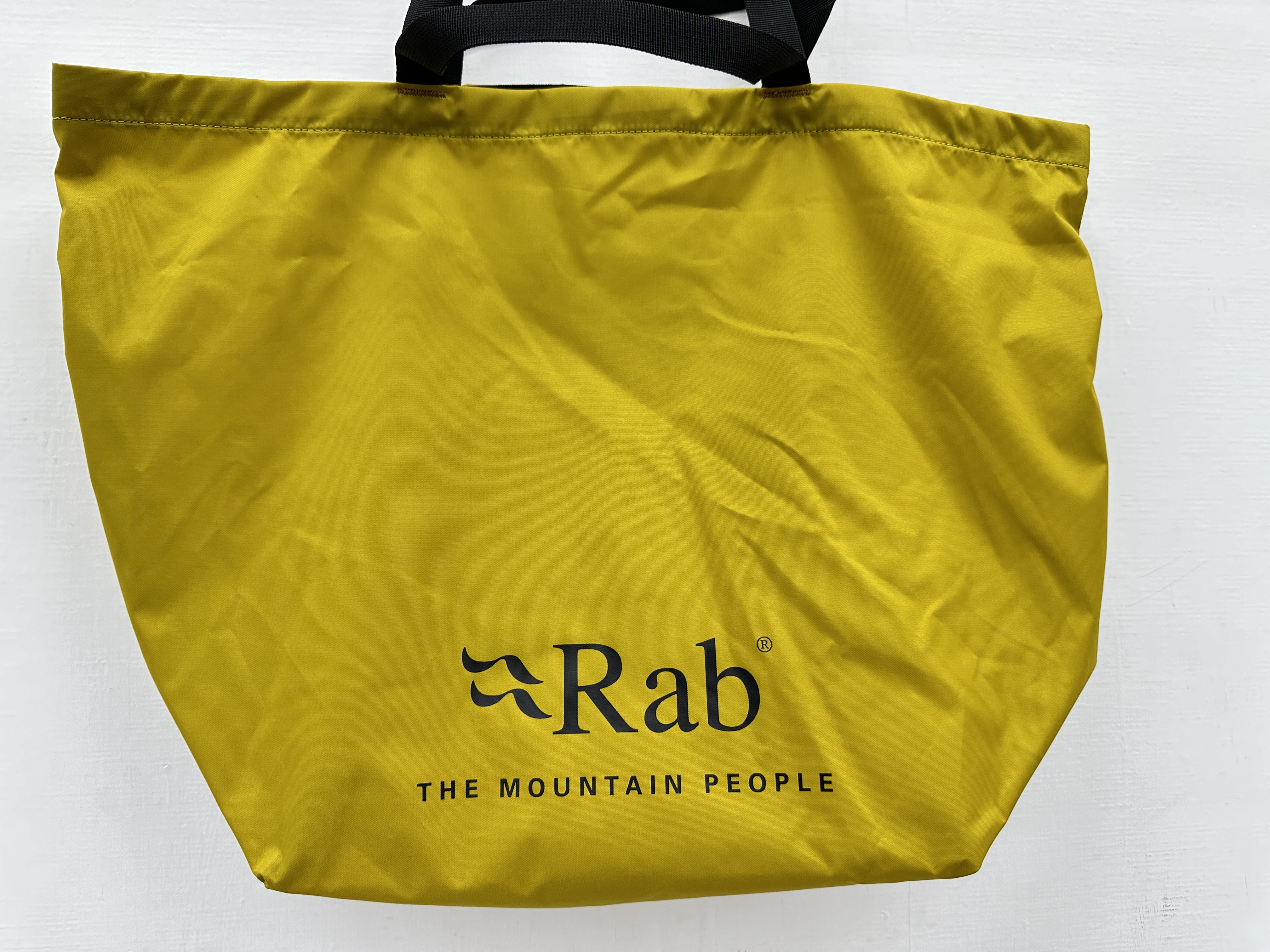 BAG FOR LIFE #R9 亮面 芥末黃 ( 2 ) ( Rab Logo )