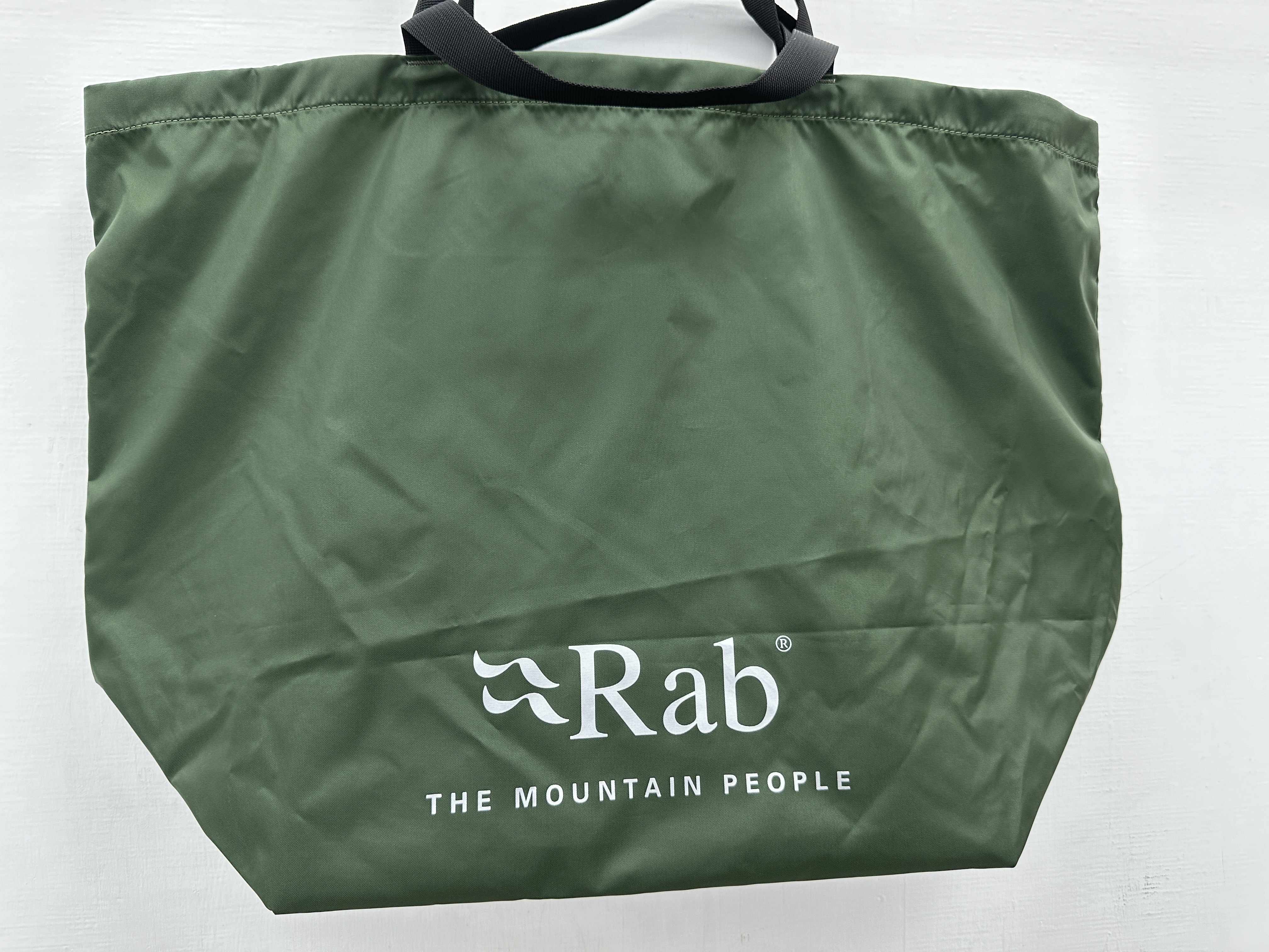 BAG FOR LIFE #R7 亮面 綠色 撞 燙白 logo ( Rab Logo )