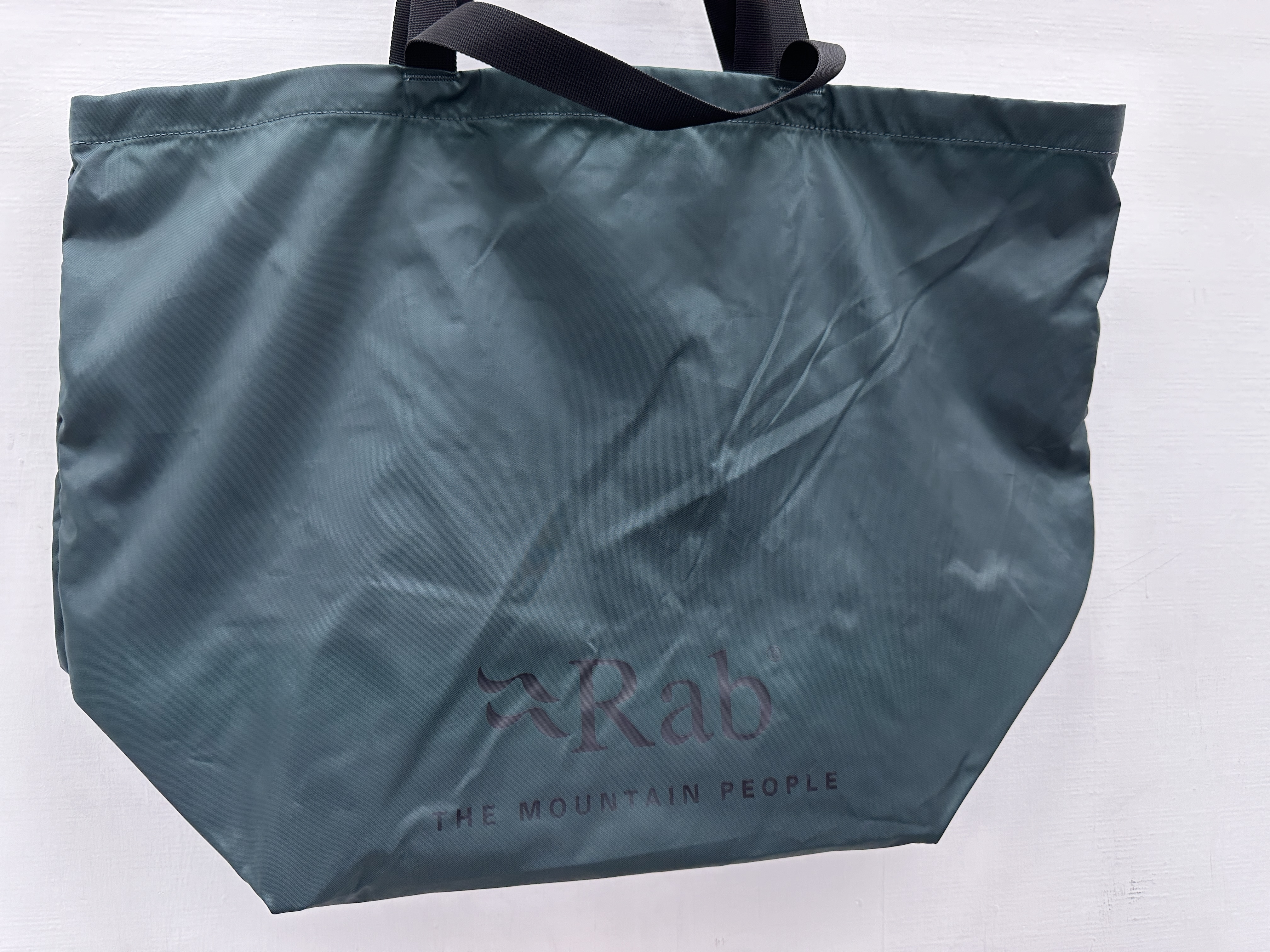 BAG FOR LIFE #R6 亮面 墨綠色 撞 燙黑 logo ( Rab Logo )