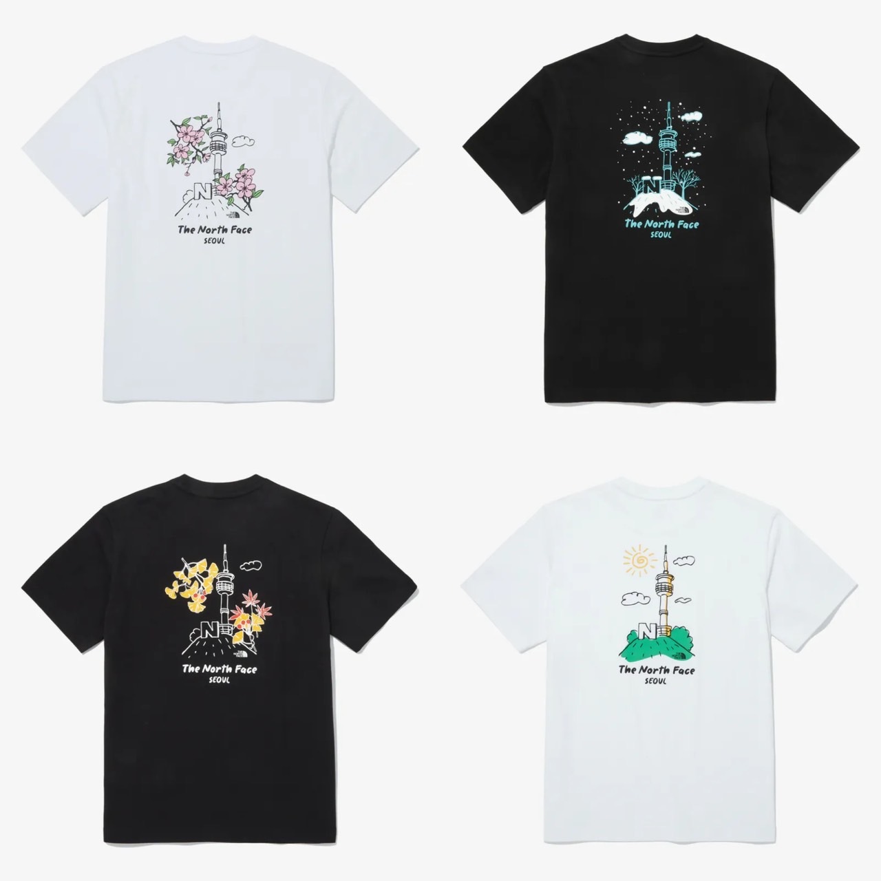 <快速出貨> The North Face 首爾四季短T 四款