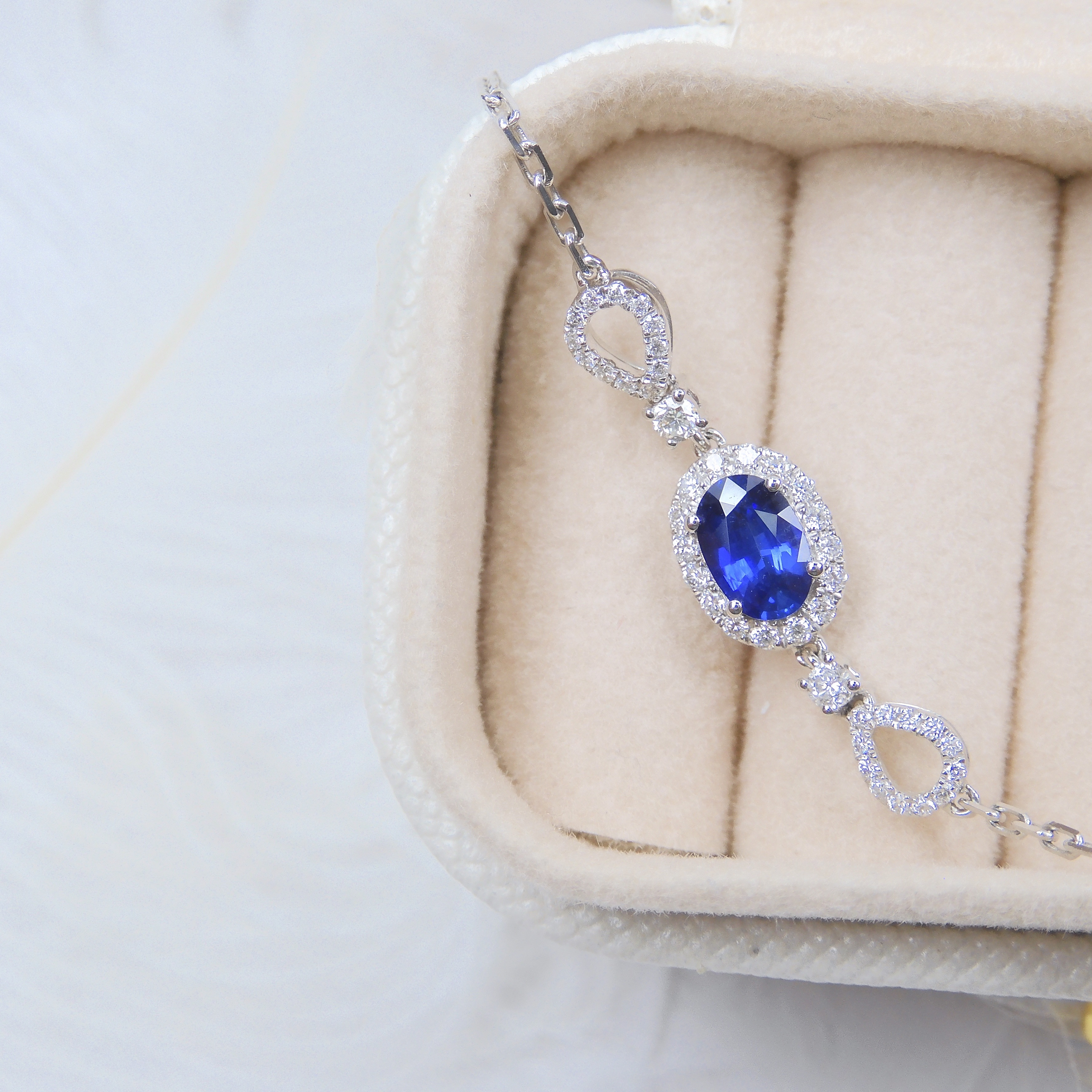 18K金 0.49ct 藍寶石手鏈