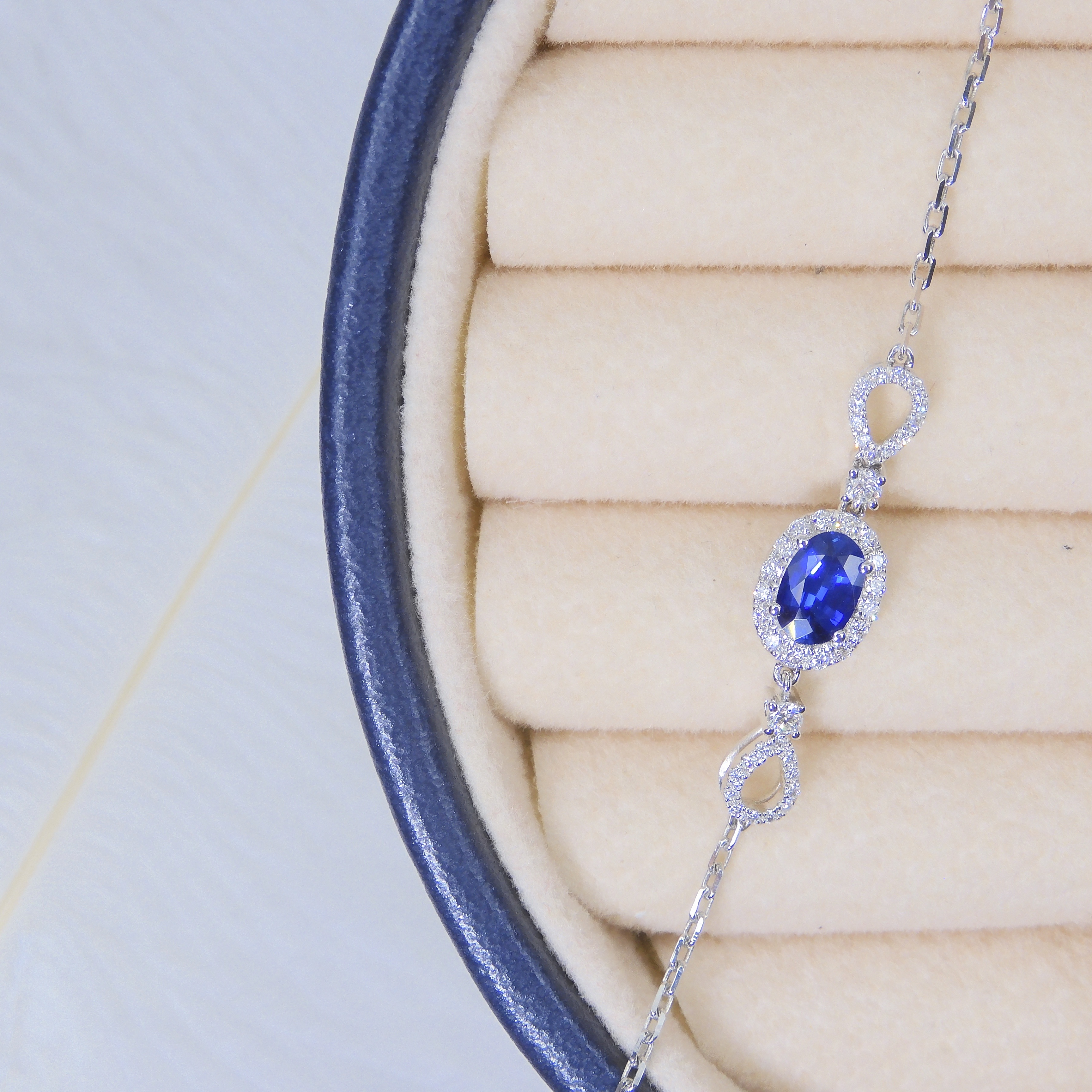 18K金 0.49ct 藍寶石手鏈