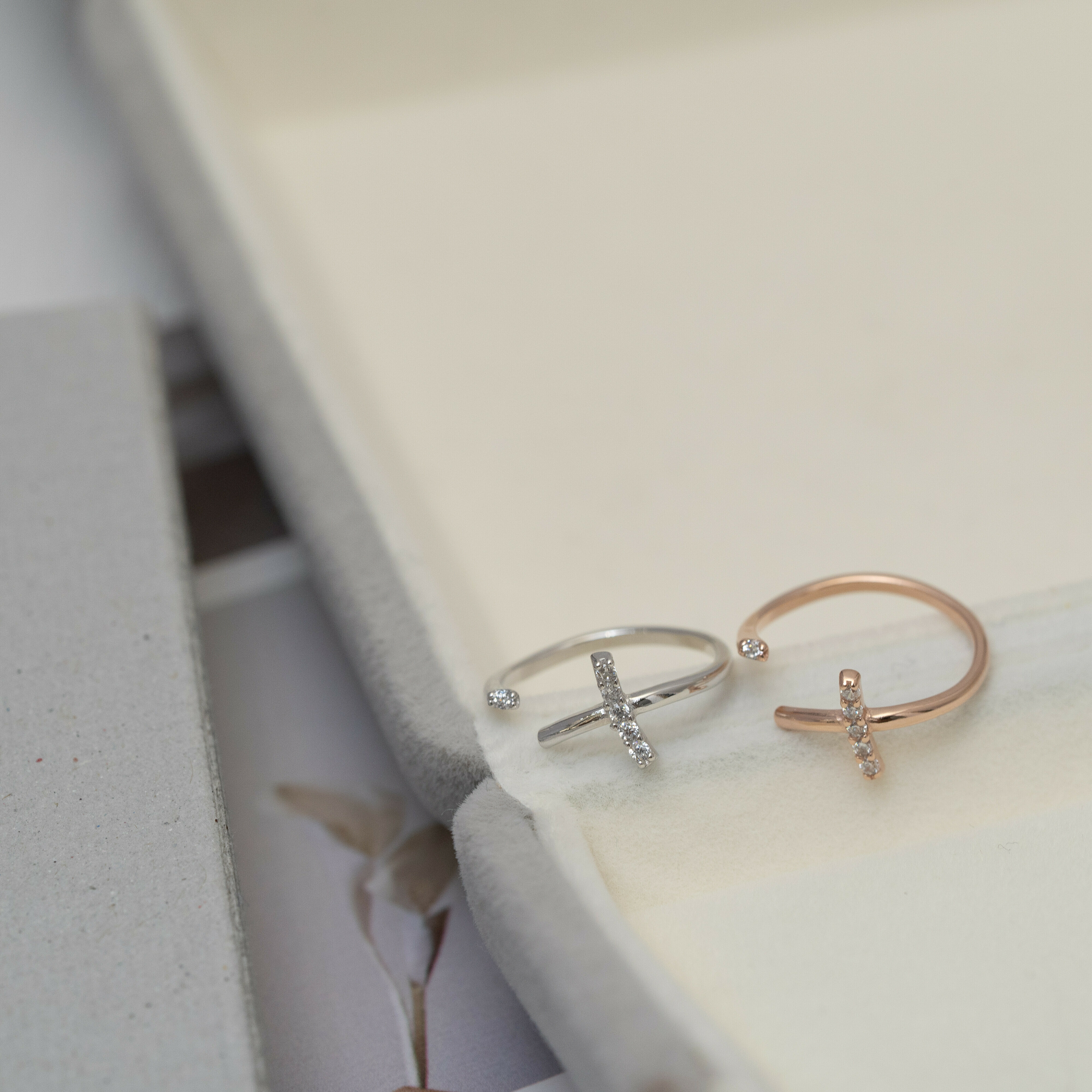 十字架鋯石尾戒 svr19