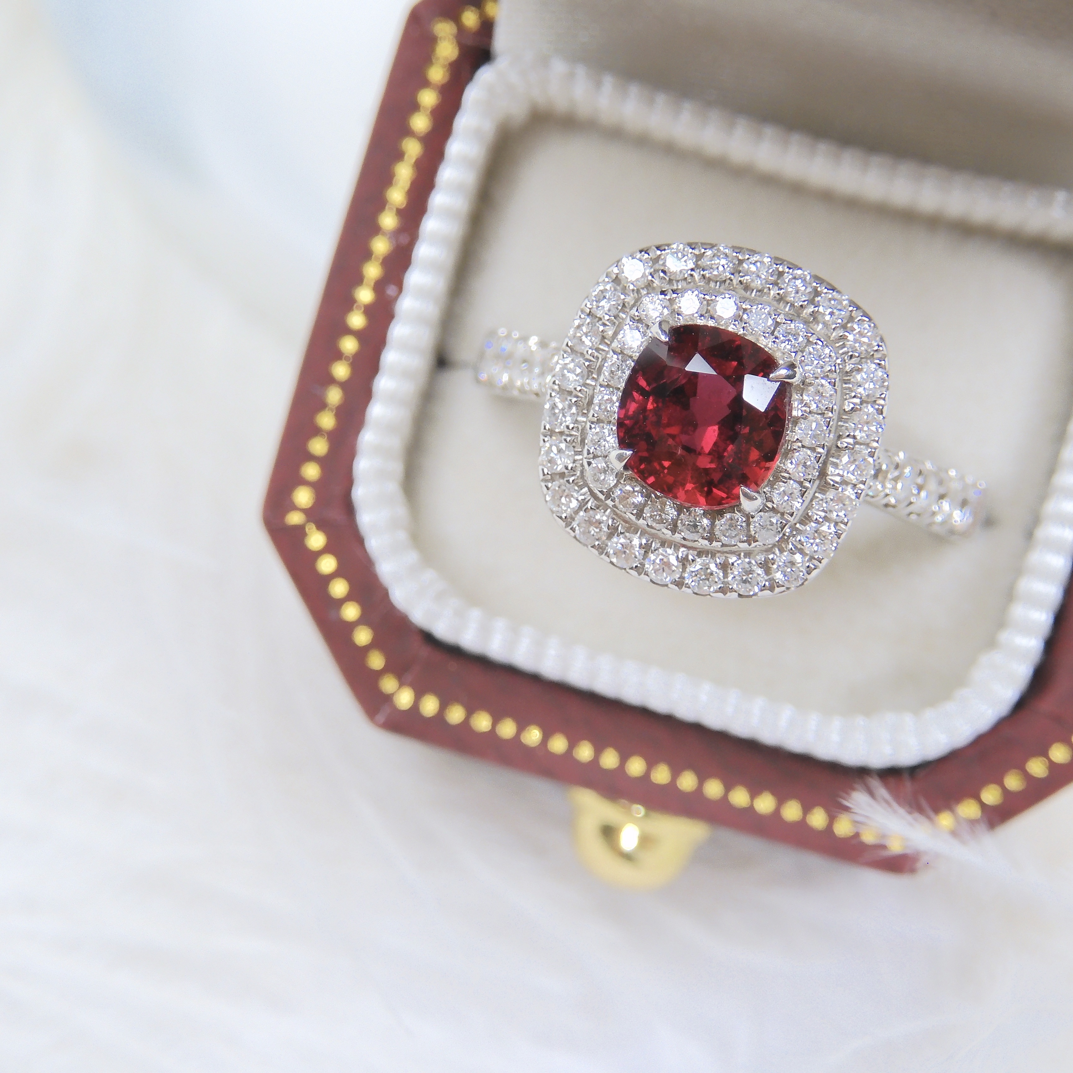 18K金 1.03ct 紅寶石戒指 (配國際證書)