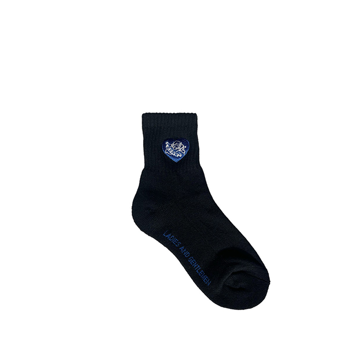 MSMR Angel Quarter Socks Black