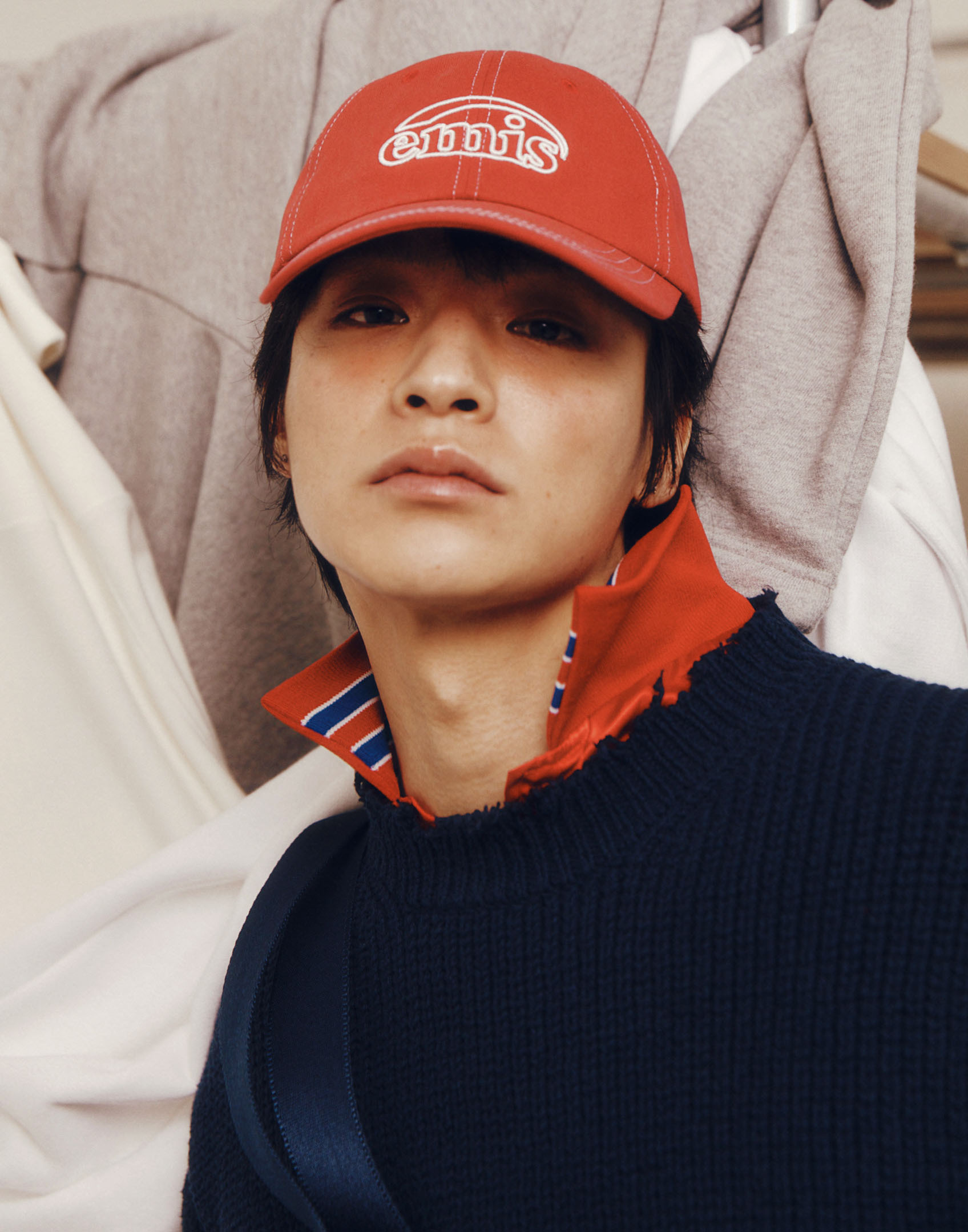 EMIS★NEW [正規品] 24SS WHITE STITCH BALL CAP 全11種 WHITE STITCH BALL CAP-KHAKI BEIGE - EMIS