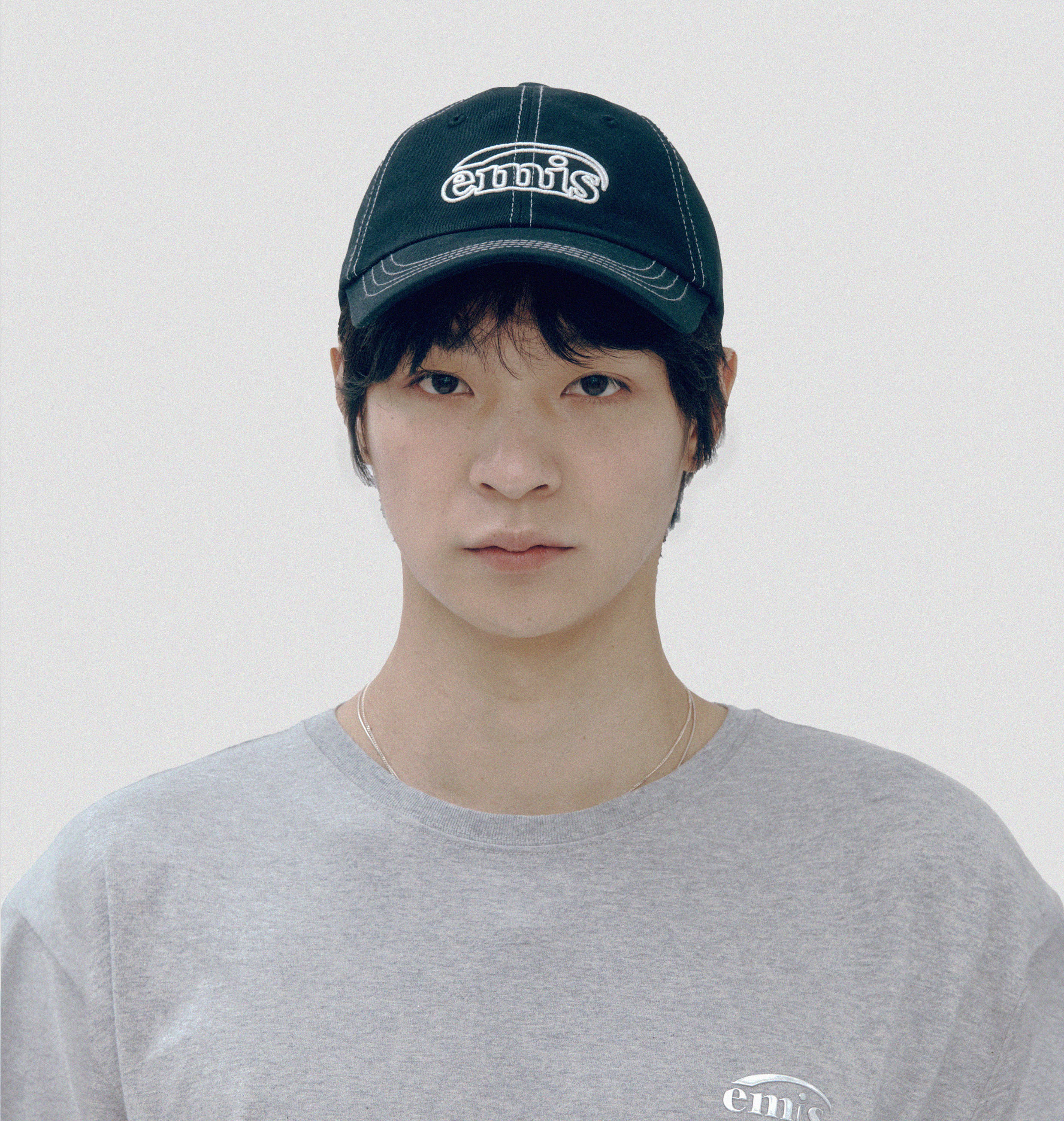 ◆EMIS◆ WHITE STITCH BALL CAPGREEN m1037_1334581 WHITE STITCH BALL CAP-GREEN - EMIS