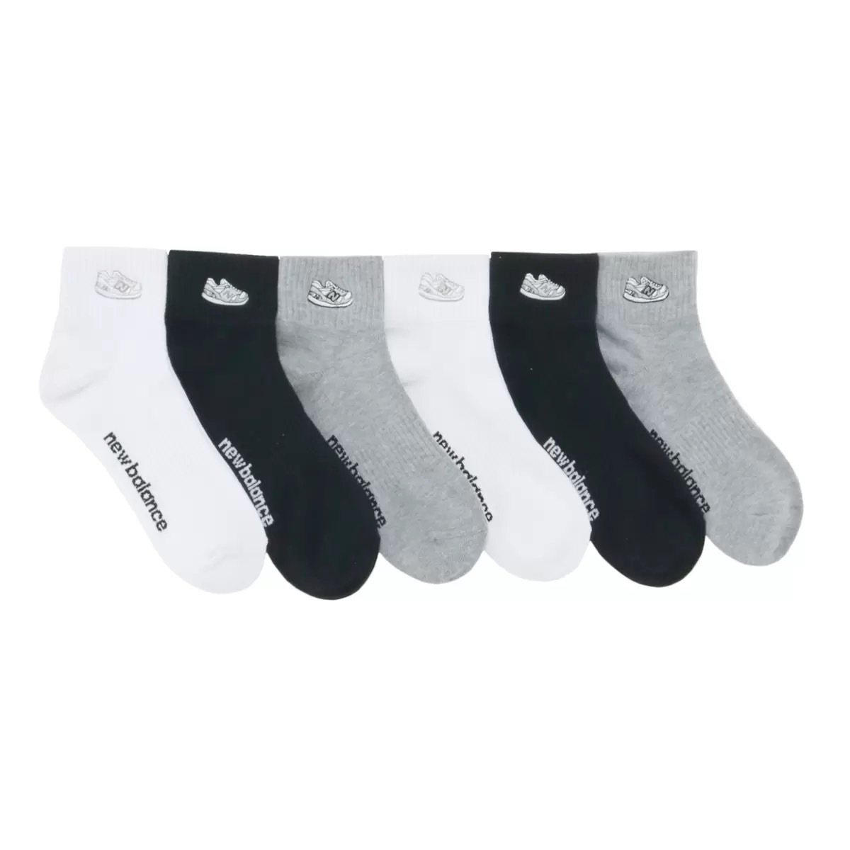 『現貨』日本 New Balance 刺繡 襪子 一組六雙