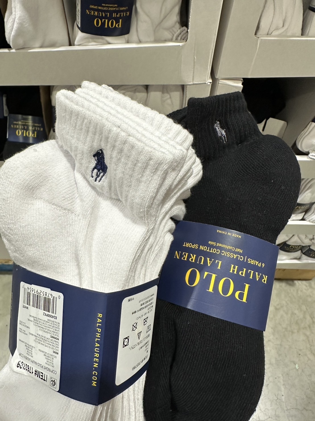 『現貨』日本polo ralph lauren 小馬 刺繡襪子